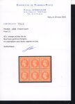 Stamp of France » Empire Lauré 1863-1870 1868, n°31 Napoléon lauré 40c orange en bloc de 6 EXEMPLAIRES