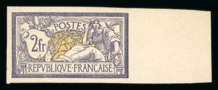 Stamp of France » Émissions à partir de 1900 1900, n°122b 2fr Merson violet non dentelé avec grand