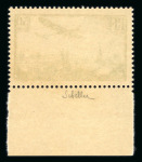 Stamp of France » Poste Aérienne 1936, PA n°14 50fr vert avion survolant Paris  neuf**