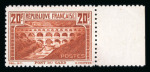Stamp of France » Émissions à partir de 1900 1930, Pont du Gard chaudron clair (I) DENTELÉ 11 neuf**