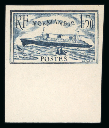 Stamp of France » Émissions à partir de 1900 1930, Le Normandie les deux valeurs n°299 et 300 NON