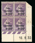 Stamp of France » Émissions à partir de 1900 1930, Caisse d'amortissement n°266 à 268 4ème série