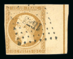 Stamp of France » Présidence de 1852 1852, n°9b Napoléon non dentelé 10c république FILET