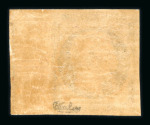 Stamp of France » Présidence de 1852 1852, n°10b Napoléon non dentelé 25c république FILET