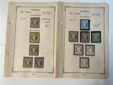 Stamp of France » Collections 1849-1873 : très belle collection d'essais classiques