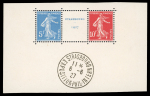 Stamp of France » Émissions à partir de 1900 1927, n°242A Exposition de Strasbourg 1927 coeur de