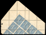 Stamp of France » Variétés et curiosités 1903, exceptionnelle variété sur le n°132 dans un bloc.