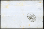Stamp of France » Type Cérès de 1849-1850 1949, très bel affranchissement à 1fr composé de 2