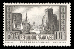 Stamp of France » Émissions à partir de 1900 1931, n°261B Port de La Rochelle BRUN-NOIR NON ÉMIS