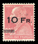 Stamp of France » Poste Aérienne 1927, poste aérienne n°3 10fr surchargé sur le paquebot