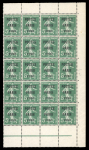 Stamp of France » Préoblitérés 1921, Préoblitéré n°24 POSTE PARIS 1921 sur 5c vert
