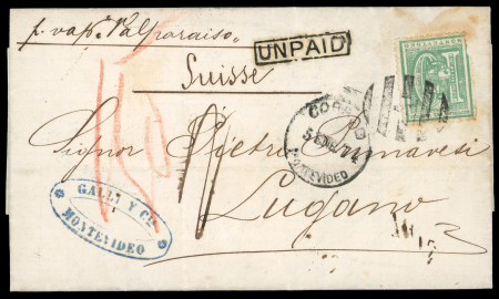 Stamp of Large Lots and Collections 1866-1949ca., group of 42 covers, the majority sent to Lugano, Switzerland, incl. 28 classic covers