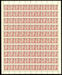 Stamp of Poland 1953 Engels proof in complete mint n.h. sheet of 100,