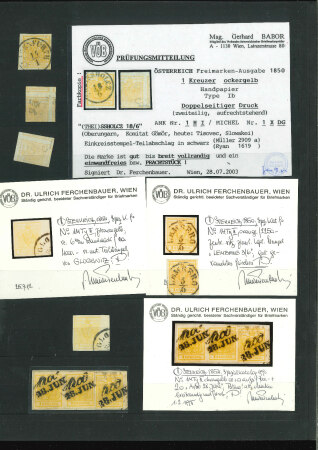 Stamp of Austria » 1850 Issue 1850 First issue special collection on pages with 20