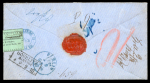 Stamp of Czechoslovakia 1867 GABLONZ to Berlin on Paketbegleitbrief via Goerlitz