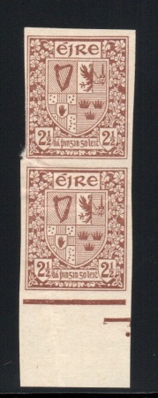 Stamp of Ireland » Definitives 1922-35 Arms of Ireland: 2 1/2d red-brown, imperforate