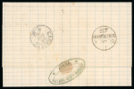 Stamp of Italy » Post Offices Abroad » Tunisia Italy Post Office Tunisia 1870 cover to Manchester, England