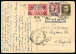 Stamp of Italy » Italian Colonies and Possessions » Libya Italy Post Office Libia 1940 uprated express 30c stationery to Napoli