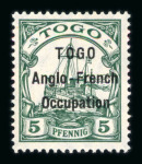 Stamp of Colonies françaises » Togo 1914 : 5pf vert YT n° 32A neuf *, TB et signé Brun