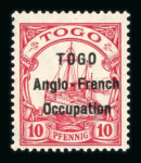 Stamp of Colonies françaises » Togo 1914 : 10pf rouge YT n° 34A neuf *, TB et signé Brun
