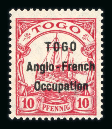 Stamp of Colonies françaises » Togo 1914 : 10pf rouge YT n° 34A neuf *, TB et signé Brun