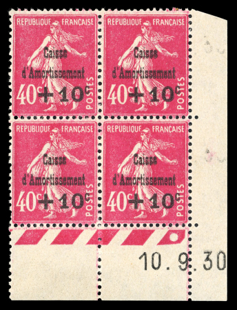 Stamp of France » Émissions à partir de 1900 1930, Caisse d'amortissement YT n°266 à 268 4ème série