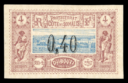 Stamp of Colonies françaises » Côtes des Somalis 1899, YT n° 22 neuf **, timbre rare signé Calves, TB.