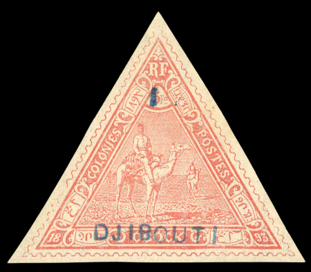 Stamp of Colonies françaises » Côtes des Somalis 1894, YT n° 4 neuf **, timbre rare signé Roumet et