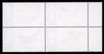Stamp of Great Britain » Queen Elizabeth II GB 1966 Birds 4d (ordinary paper) se-tenant block of four with greenish-yellow omitted variety, mint n.h. left marginal,