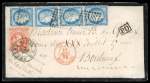 Stamp of France » Emission Cérès 1871-72 1874, Affranchissement mixte France / Argentine sur