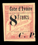 Stamp of Colonies françaises » Côte-d'Ivoire Colis Postaux : 1905, YT n° 22 neuf *, infime trace