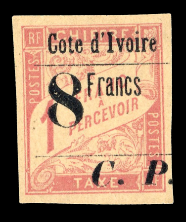 Stamp of Colonies françaises » Côte-d'Ivoire Colis Postaux : 1905, YT n° 22 neuf *, infime trace