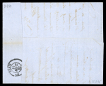 Stamp of France » Empire 1853-1862 1862, Napoléon Y&T n°14B 20c bleu sur vert oblitéré