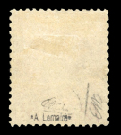 Stamp of Colonies françaises » Monaco 1885, Charles III 5f carmin sur vert YT n° 10 neuf