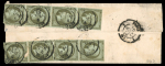 Stamp of France » Empire 1853-1862 1863, Lettre avec spectaculaire affranchissement à