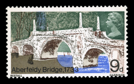Stamp of Great Britain » Queen Elizabeth II GB 1968 Bridges mint n.h. group incl. gold omitted on the 9d, 1s6d and 1s9d