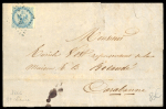 Stamp of Colonies françaises » Colonies Générales 1866, Lettre du Sénégal écrite de St Louis pour Carabane
