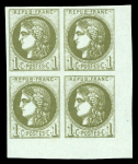 Stamp of France » Emission de Bordeaux 1870 1870, superbe lot de 10 blocs neufs au type Bordeaux