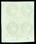 Stamp of France » Emission de Bordeaux 1870 1870, superbe lot de 10 blocs neufs au type Bordeaux