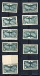 Stamp of France » Émissions à partir de 1900 1936, 10f Atlantique YT n° 321 x dix timbres neufs
