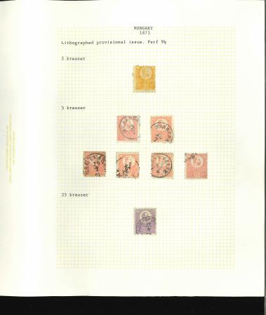 Stamp of Hungary Hungary 1871-72 Litho and typo collection