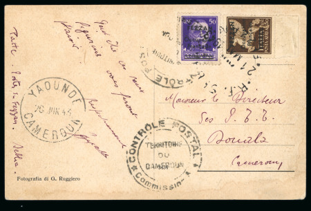 Stamp of Colonies françaises » Fezzan 1943, Carte postale affranchie à 1f avec YT n°1 50c
