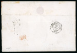 Stamp of France » Type Cérès de 1849-1850 1852, Rarissime lettre pour Haiti affranchie à 1f50