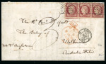 Stamp of France » Type Cérès de 1849-1850 1852, Lettre pour Melbourne affranchie à 3f avec Cérès