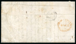Stamp of France » Type Cérès de 1849-1850 1852, Lettre pour Melbourne affranchie à 3f avec Cérès