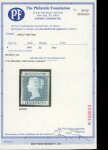 Stamp of Great Britain » 1841 2d Blue 1841-51 2d blue pl.4 SJ mint o.g. with light hinge remnant, with close to good margins