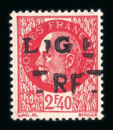 Stamp of France » Libération LIGUEIL (Indre et Loire) : 1944, Pétain 2F40 rouge