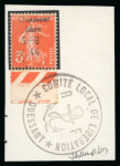 Stamp of France » Libération OUESSANT (Finistère) : 1944, semeuse 3c orange Mayer