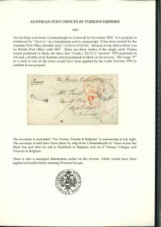 Stamp of Austria » Austrian Levant Austrian P.O. Turkish Empire stamps and postal history