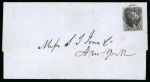 Stamp of United States » 1847 Issue United States 1847 10c Washington cover to New York